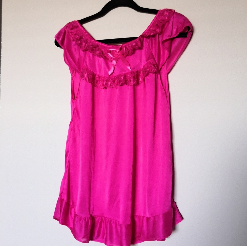 NWT Strawberry Rose Fuschia Pink Pajama Set